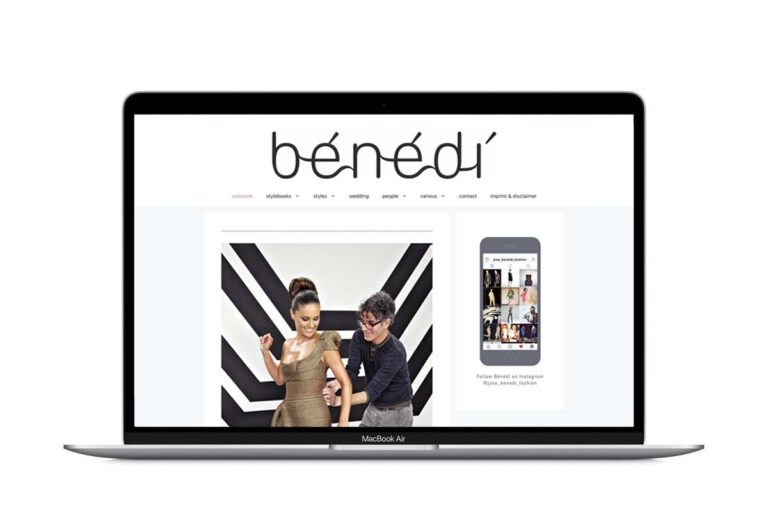 Das Modelabel Bénédí. Die Website des kubanisch-deutschen Modedesigners José Benedi. www.benedi.de
